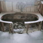 Clawfoot tub remodel/before