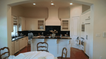 Kitchen remodeling cabinet install and painting