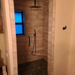 Complete bathroom remodeling pebble shower floor
