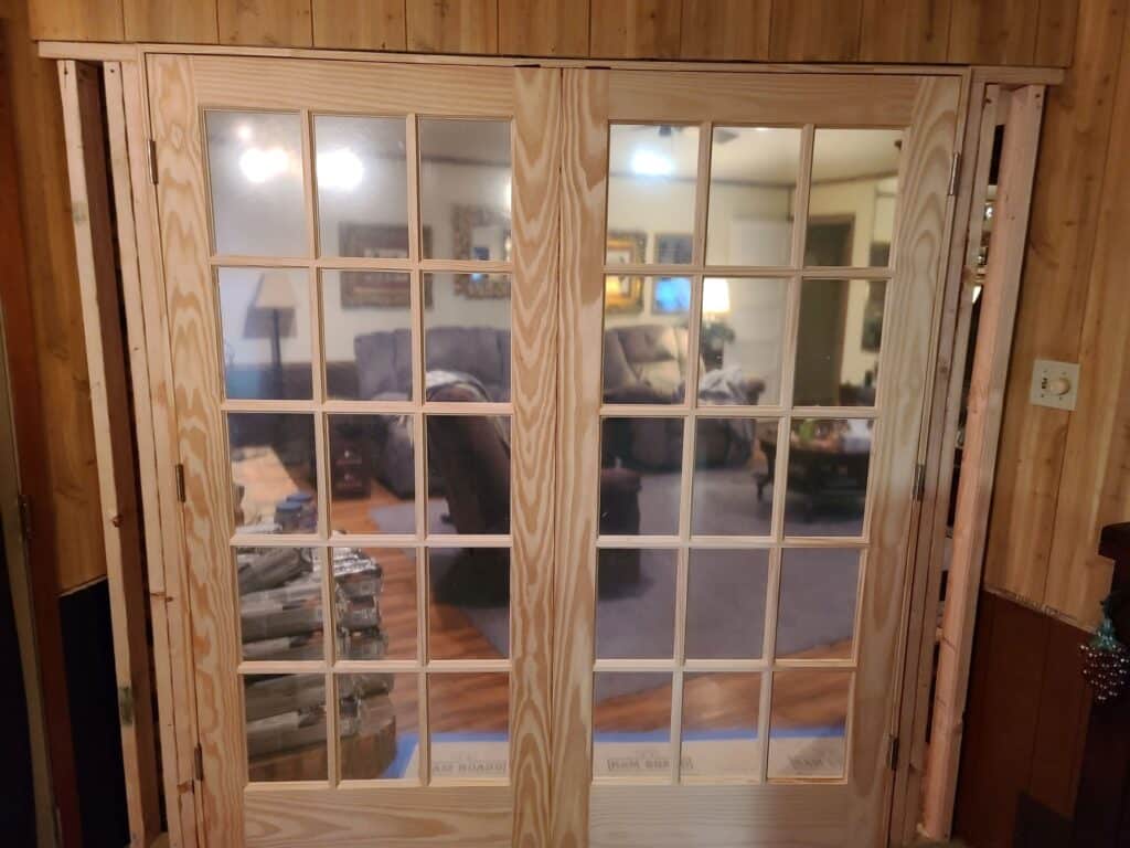 French door installation
