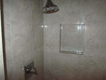 Tile shower remodeling