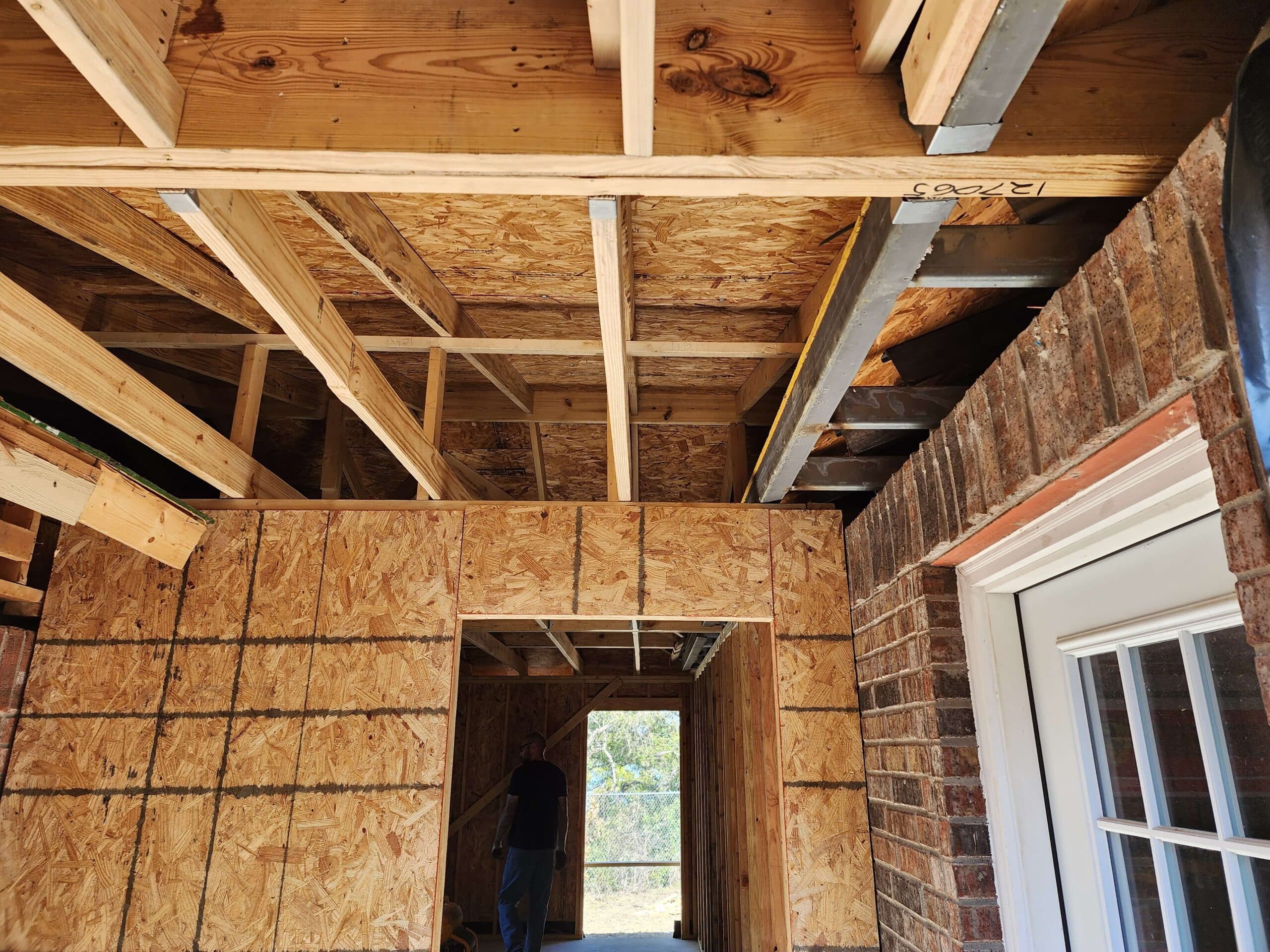 Home Framing in Fort Worth | Roof, Walls, Cornice, Red Iron, image size:2560x1920