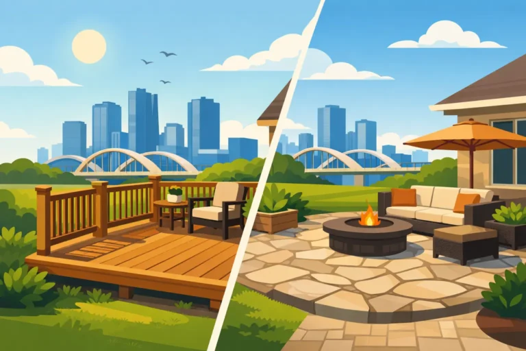 Read more about the article Deck vs Patio Cost for Fort Worth Homeowners
