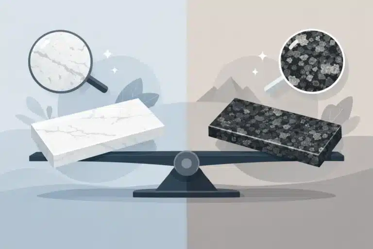 Read more about the article Quartz Versus Granite: Which Countertop Fits?