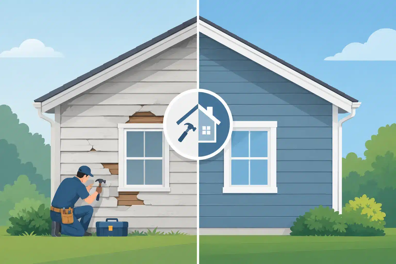 Read more about the article Siding Repair vs Replacement: Which Fits?