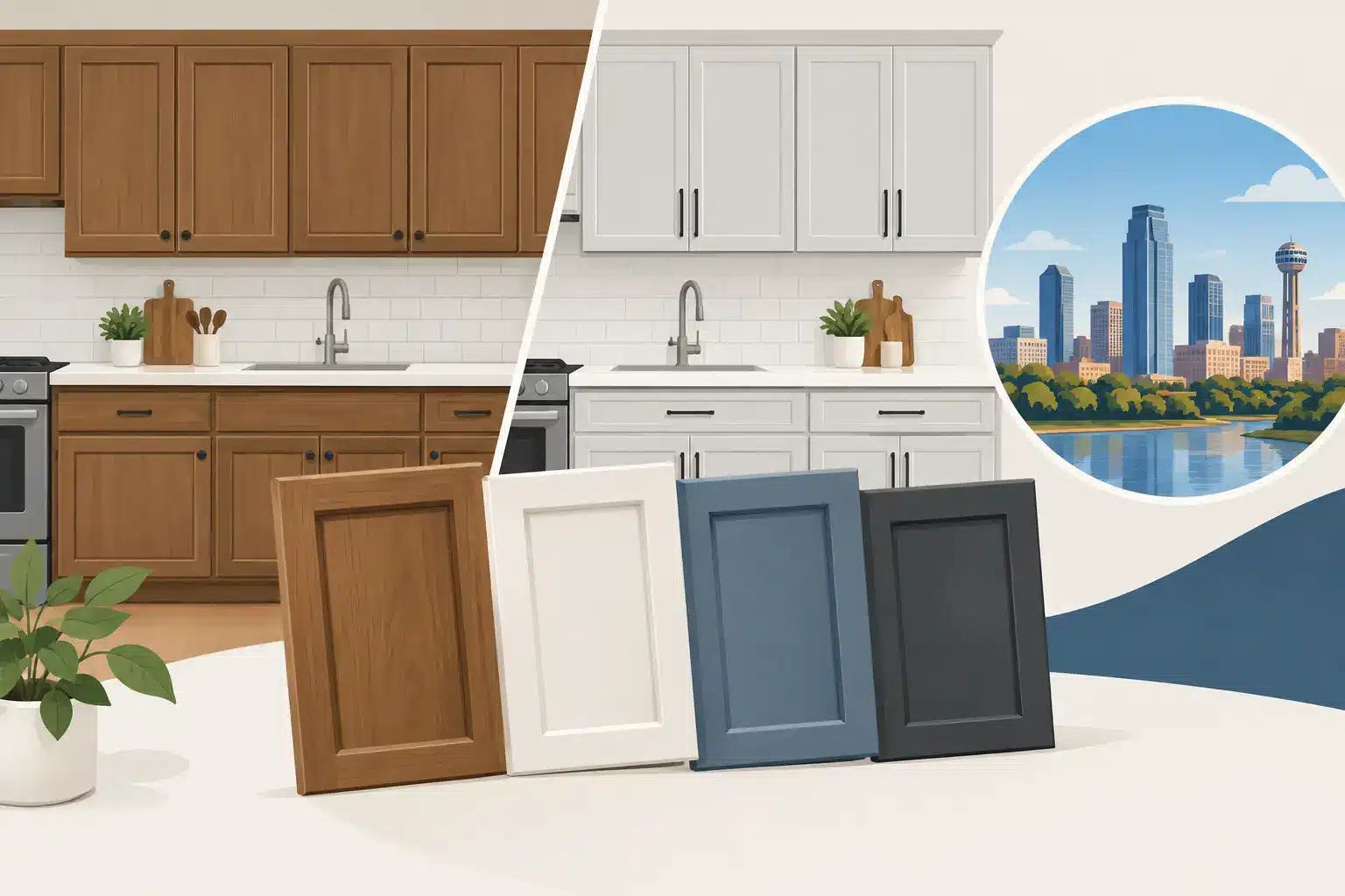 Read more about the article Cabinet Refacing Comparison for Fort Worth Homes