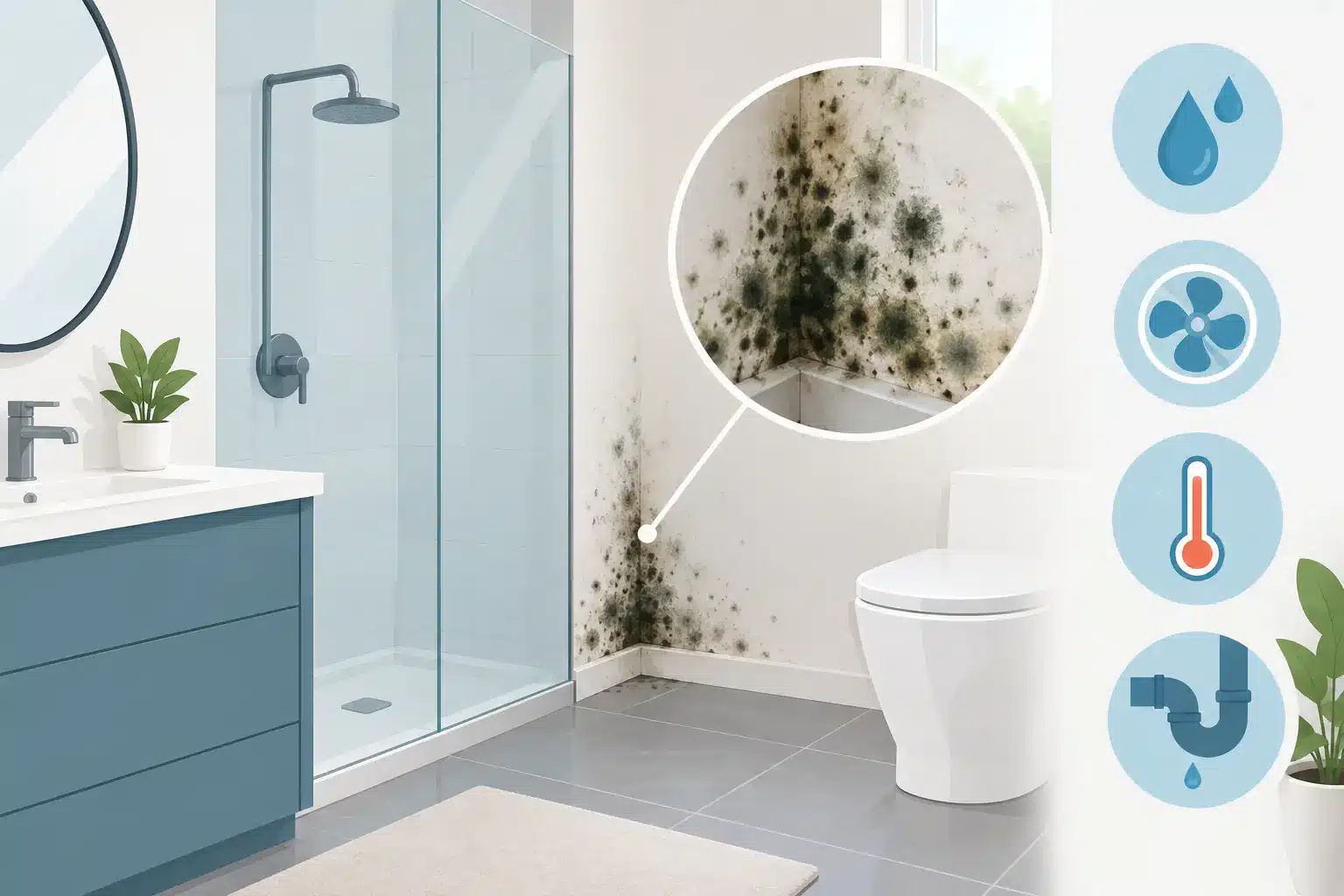Read more about the article What Causes Bathroom Mold Growth in Your Home?